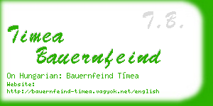 timea bauernfeind business card
